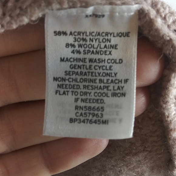 BP Tan (Kind of a pink/tan?) Long Soft Hooded Cardigan w/ Front Pockets Size XS - Picture 4 of 5